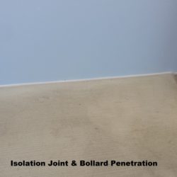 isolation joint & bollard penetration